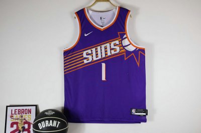 1 Booker Suns 2023-24 icon Jersey purple player version